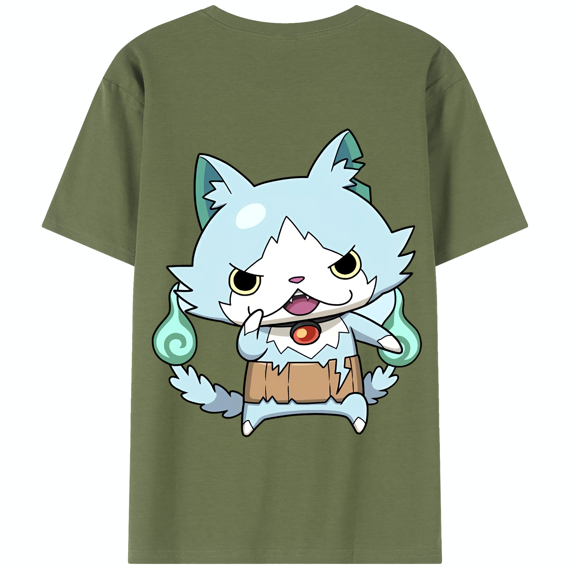 （画像用） 妖怪ウォッチ Yo-kai Watch 綿100％半袖Tシャツ（背面プリント）
